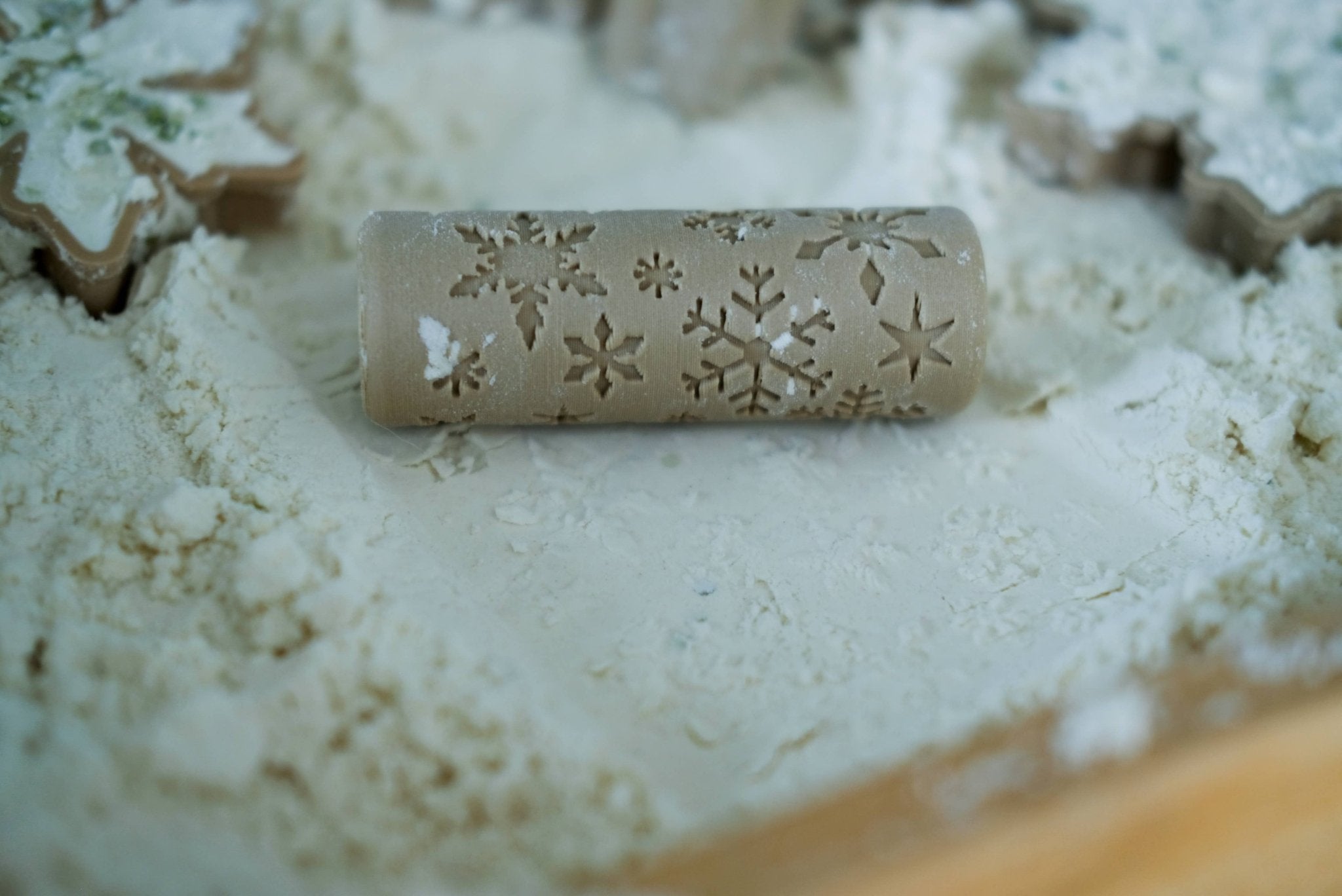 1pc Snowflake Dough Eco Roller