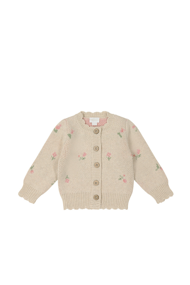 Camille Cardigan - Natural - LAST ONE 0/3M