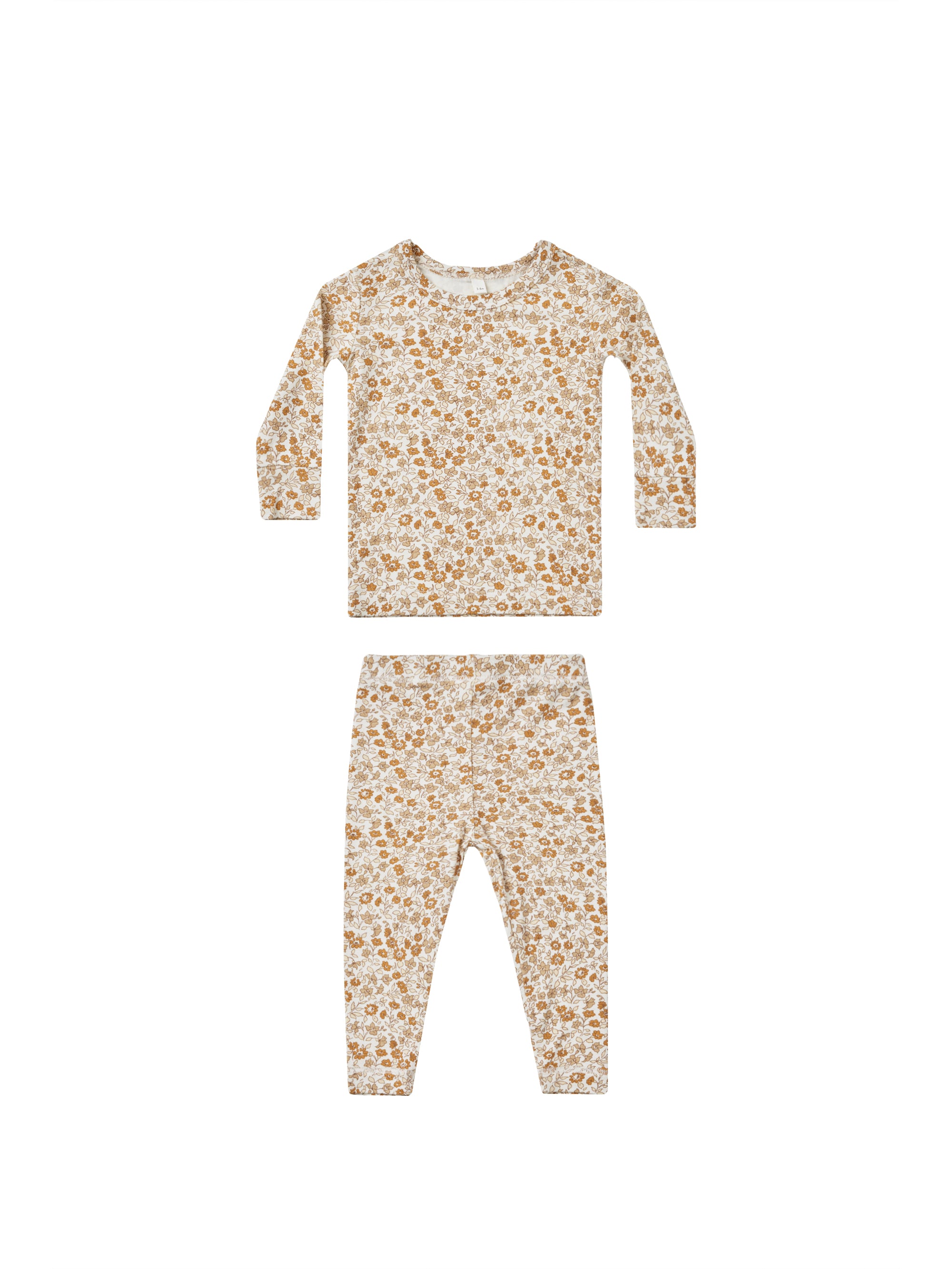 Bamboo Long Sleeve Pajama Set || Marigold