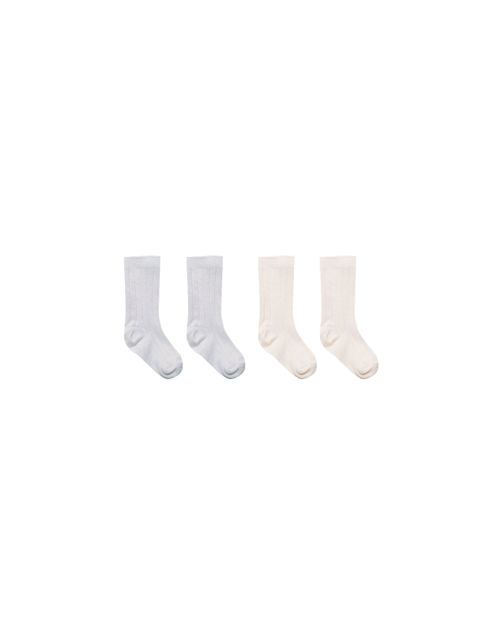 Socks Set of 2 || Natural + Cloud