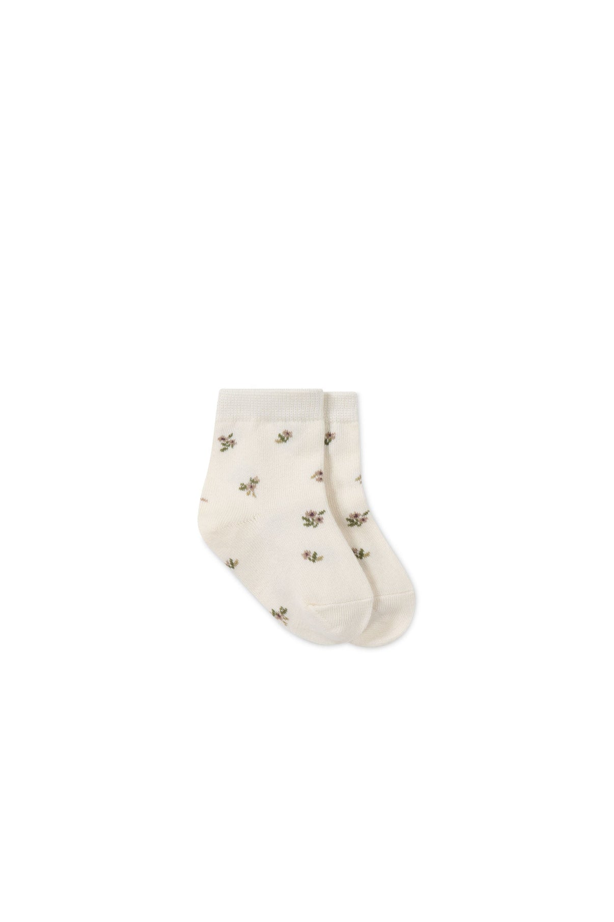Jacquard Floral Sock || Petite Goldie
