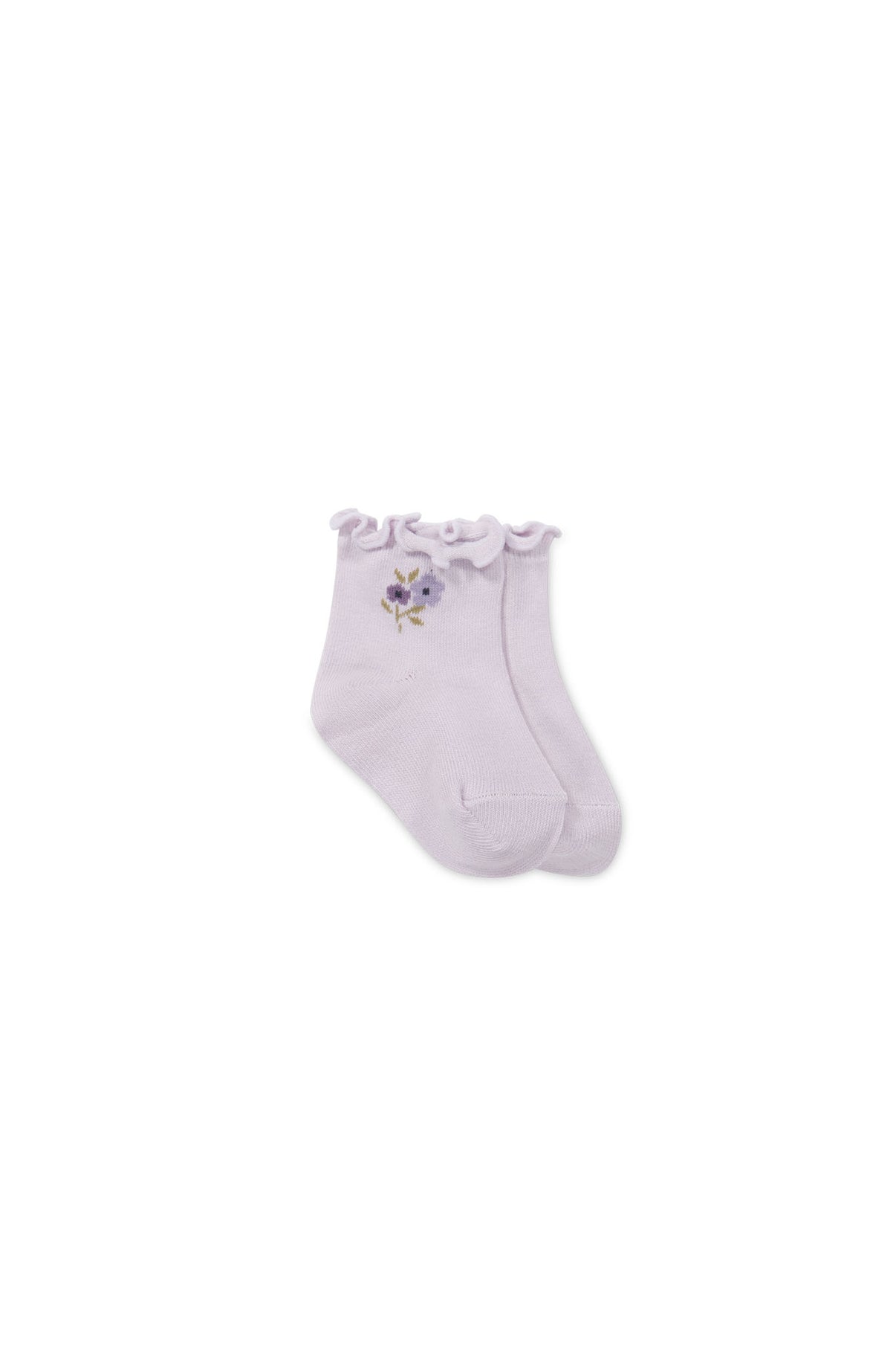 Alison Sock || Dusky Lavender Posie Fields