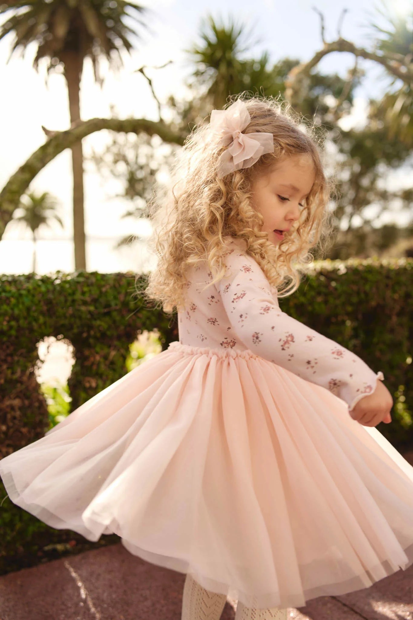 Anna Tulle Dress || Petite Fleur Soft Peony