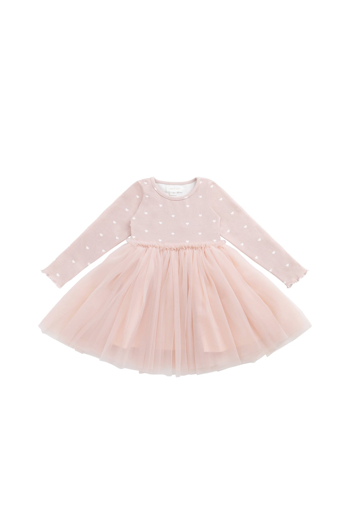 Anna Tulle Dress || Petite Heart Old Rose