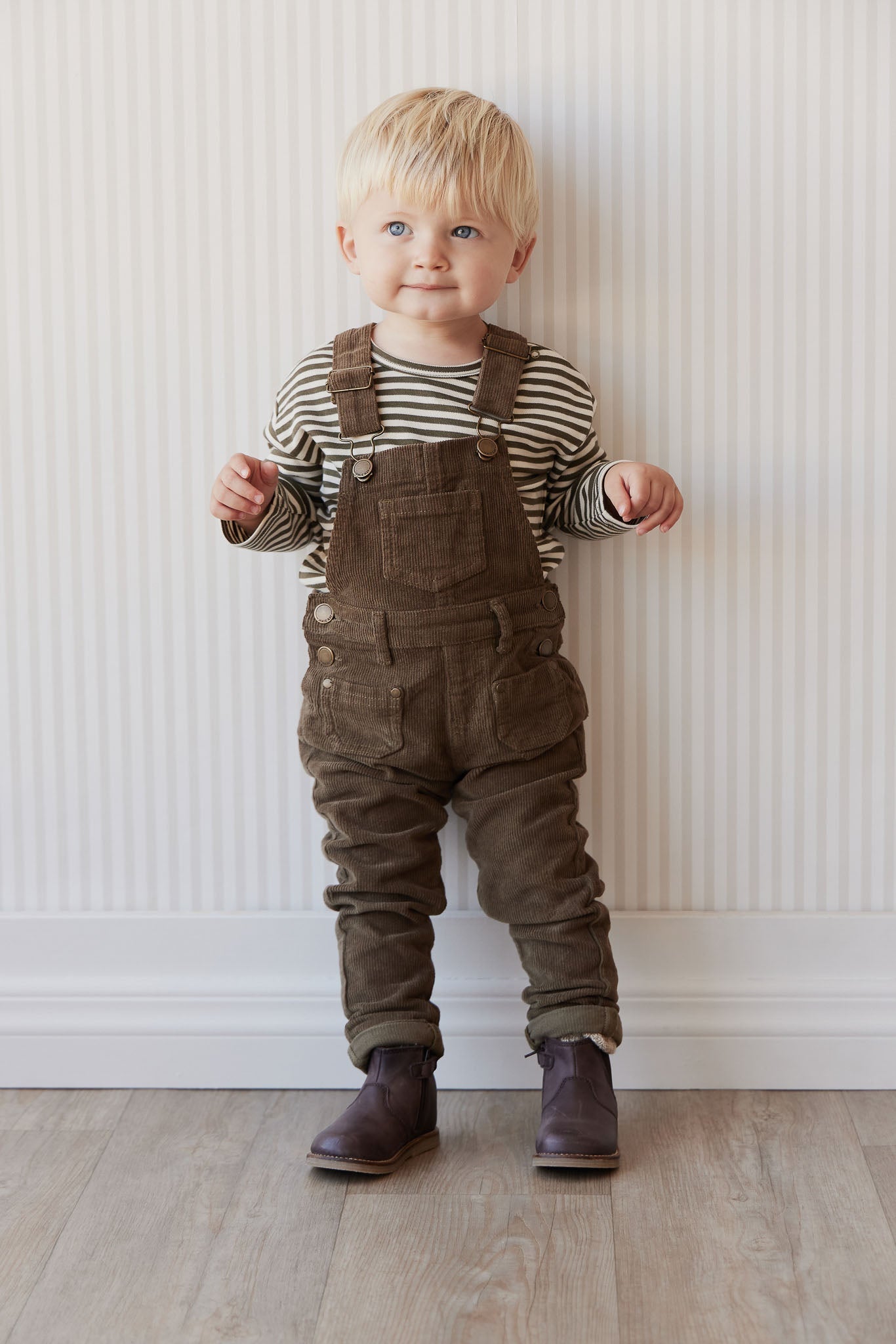 Arlo Cord Overall || Deep Olive