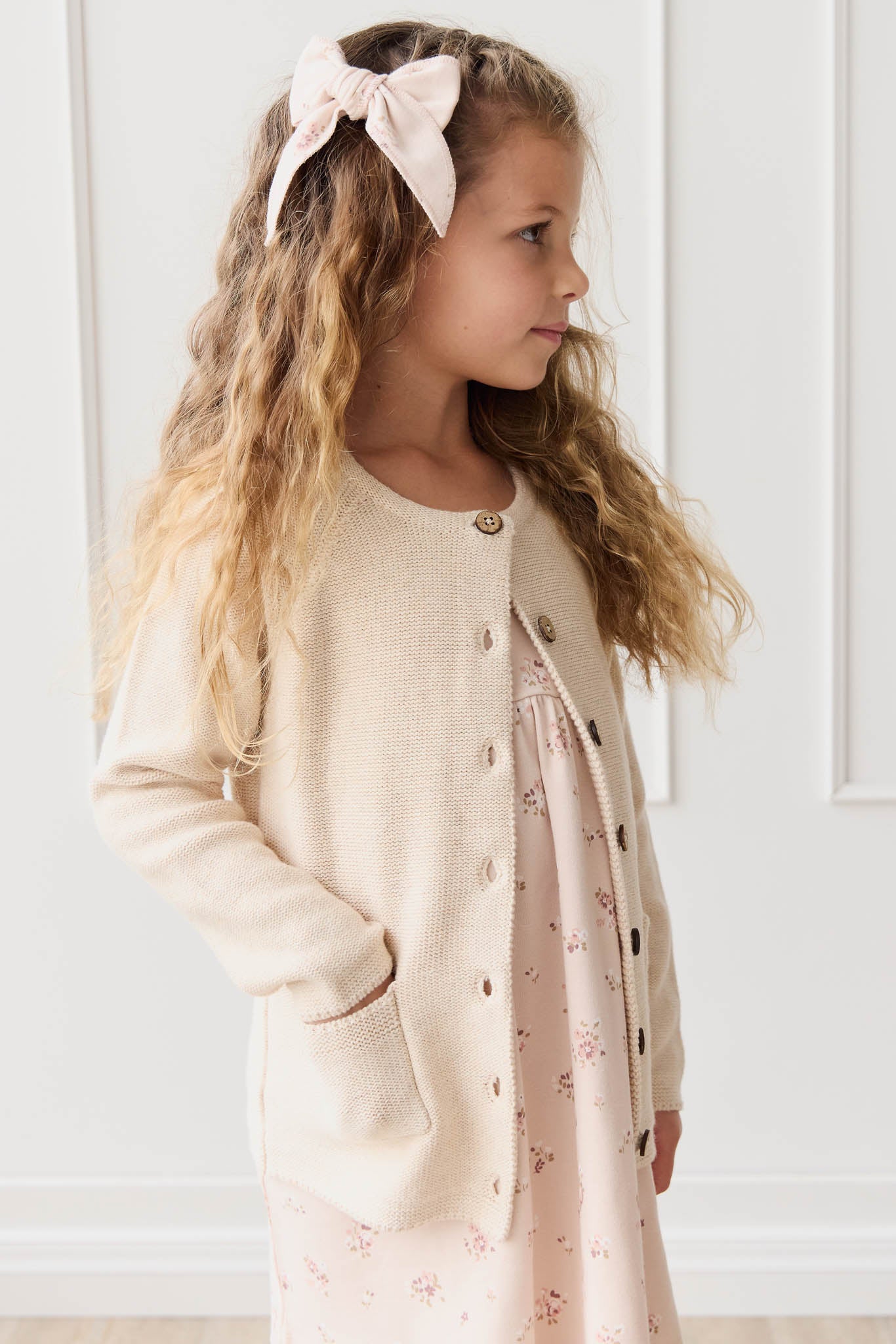 Aude Cardigan || Light Oatmeal Marle
