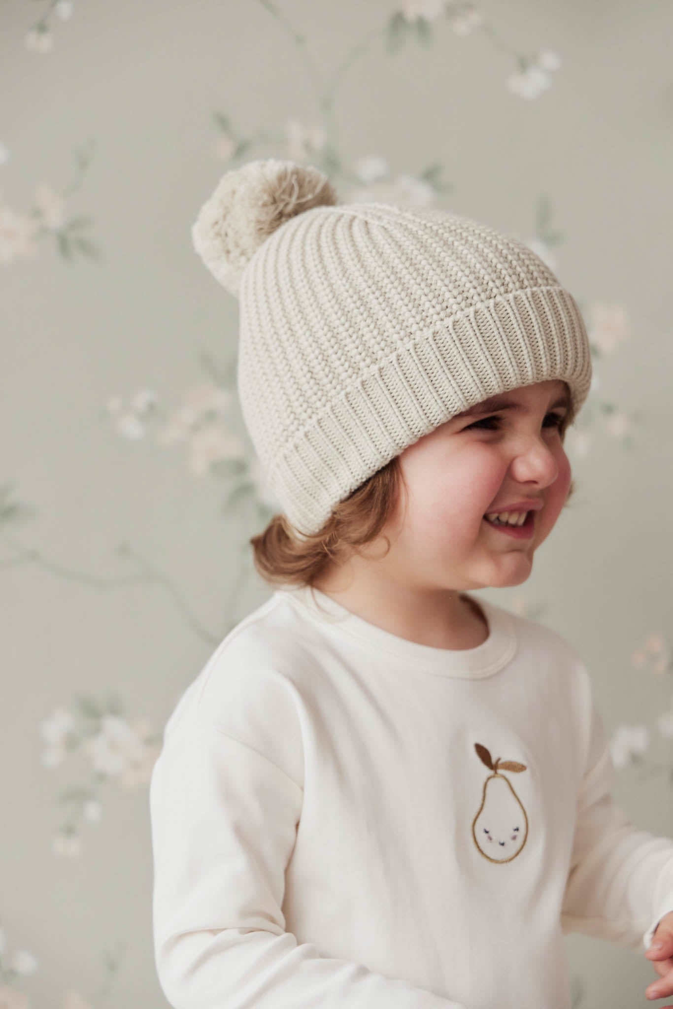 Aurelie Beanie || Light Oatmeal Marle
