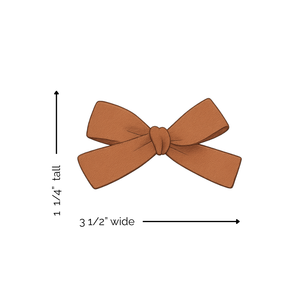 Autumn Floral (white) | Petite Hand - Tied Bow