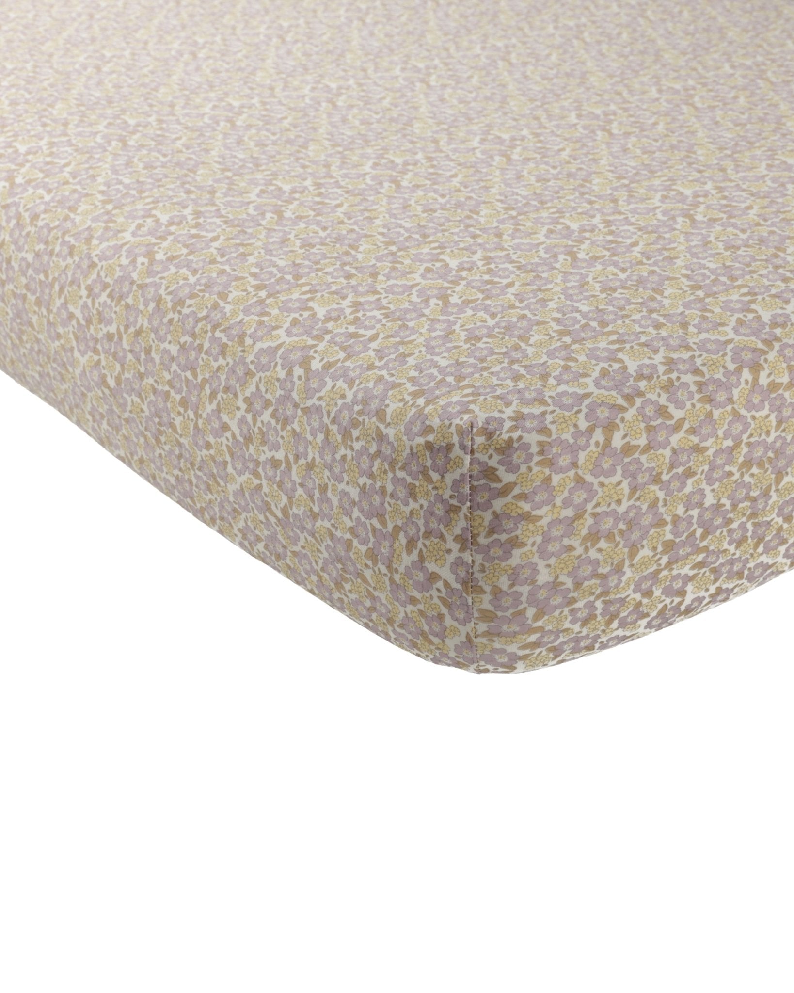 Bamboo Crib Sheet || Purple Floral