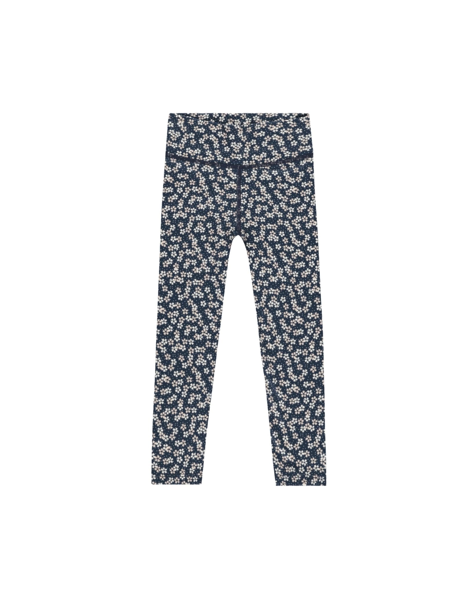 Basic Legging || Blue Floral - LAST ONE 4/5Y