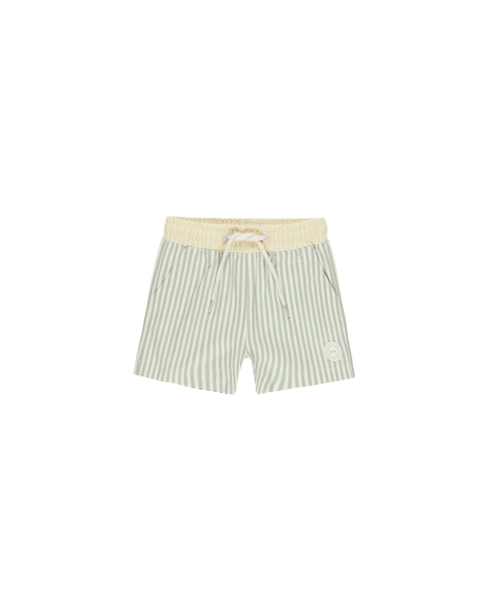 Boardshort || Sage Stripe