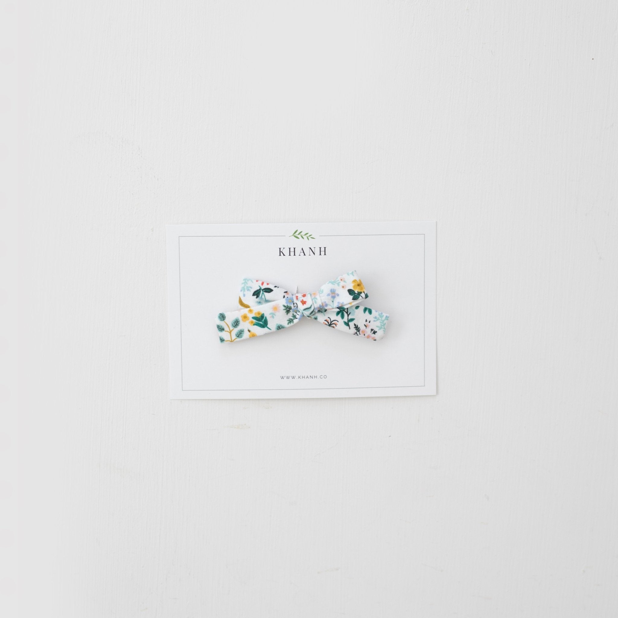 Bramble (White) | Petite Hand - Tied Bow