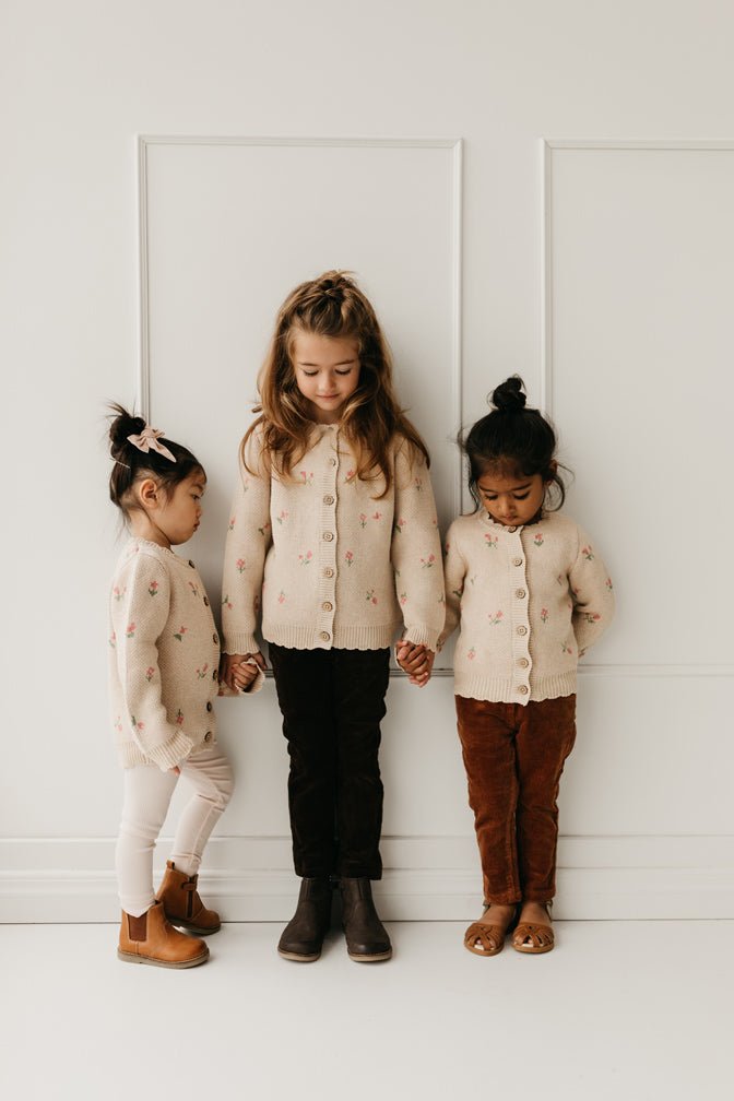 Camille Cardigan - Natural - LAST ONE 0/3M