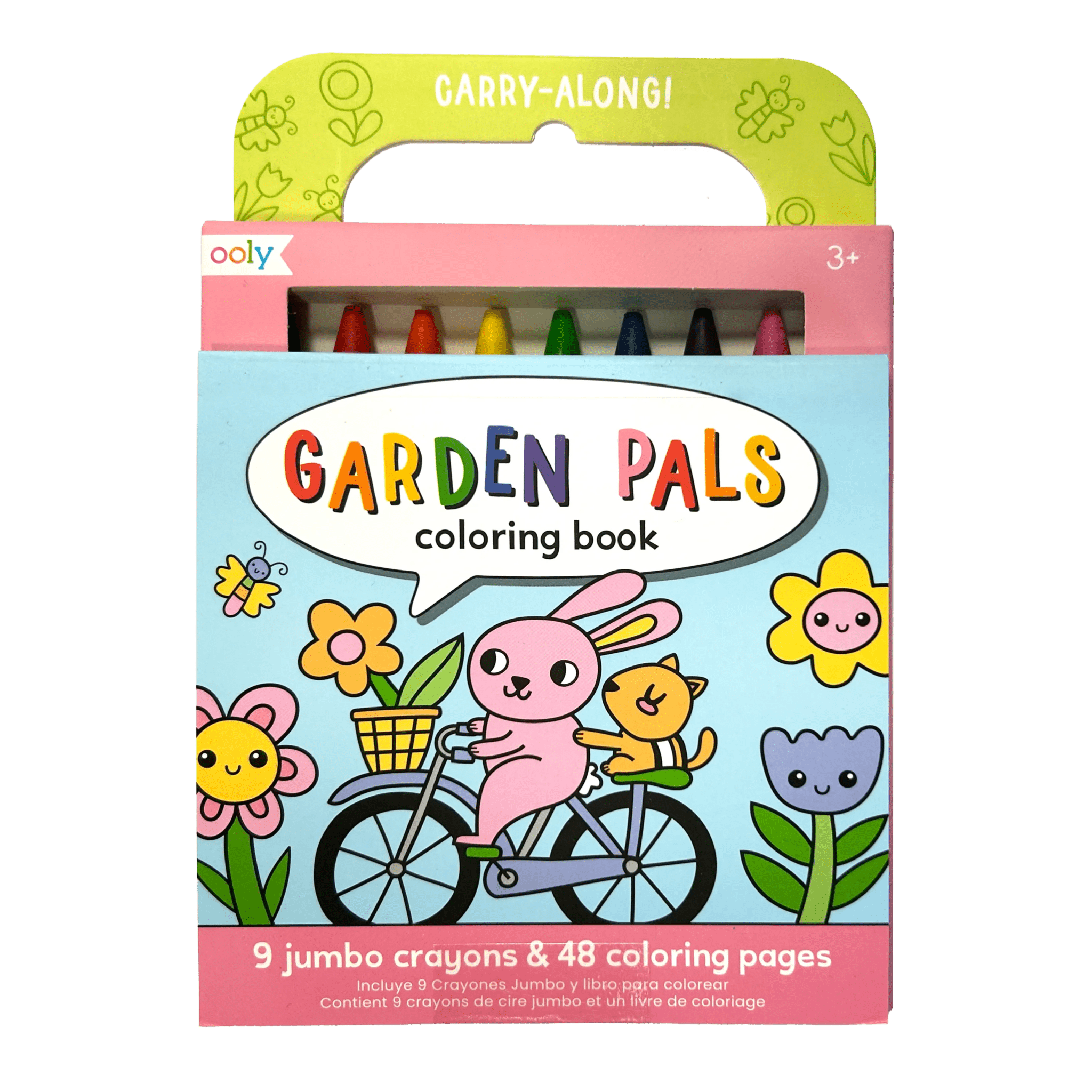 Carry Along! Coloring Book and Crayon Set | Garden Pals