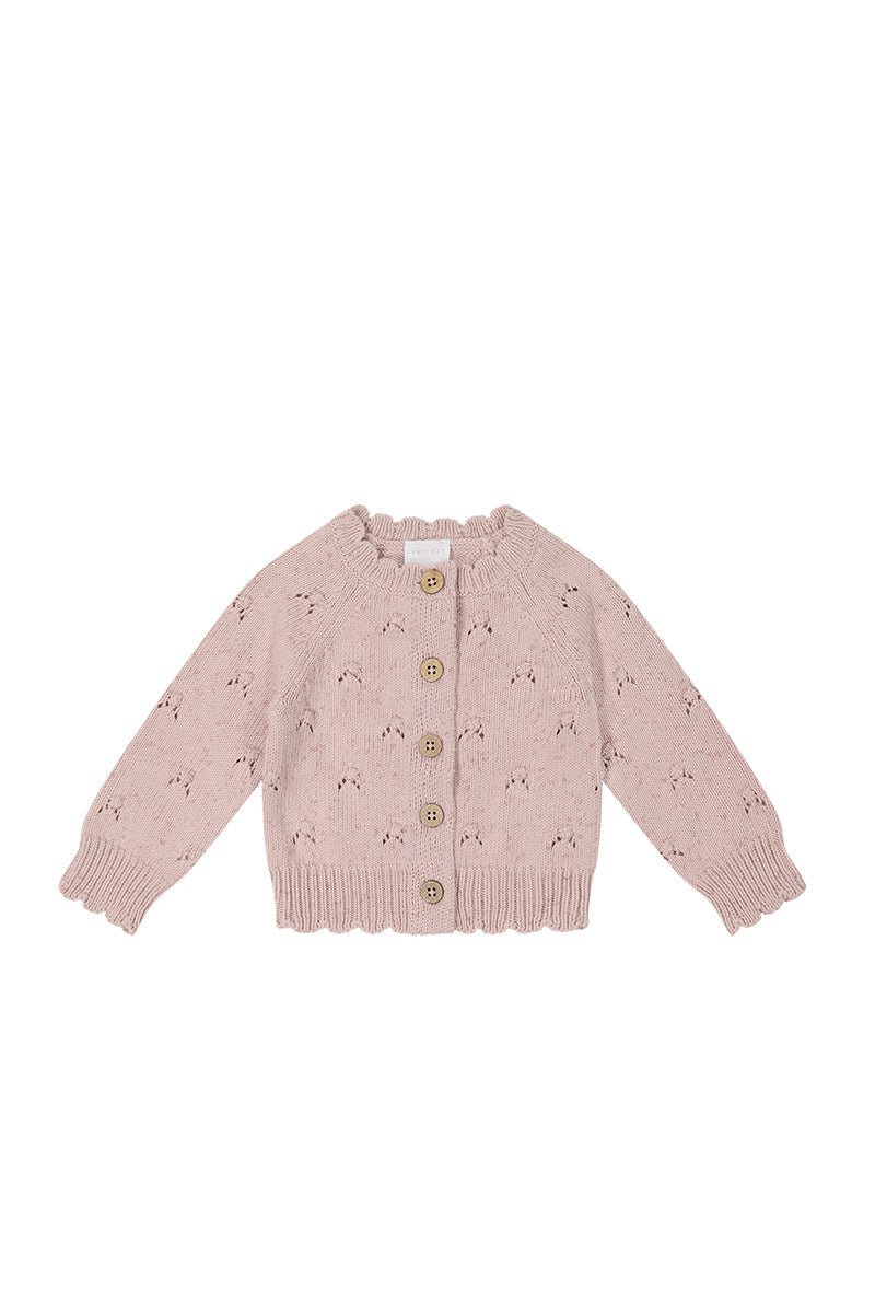 Charlotte Cardigan - Watermelon Pink Fleck