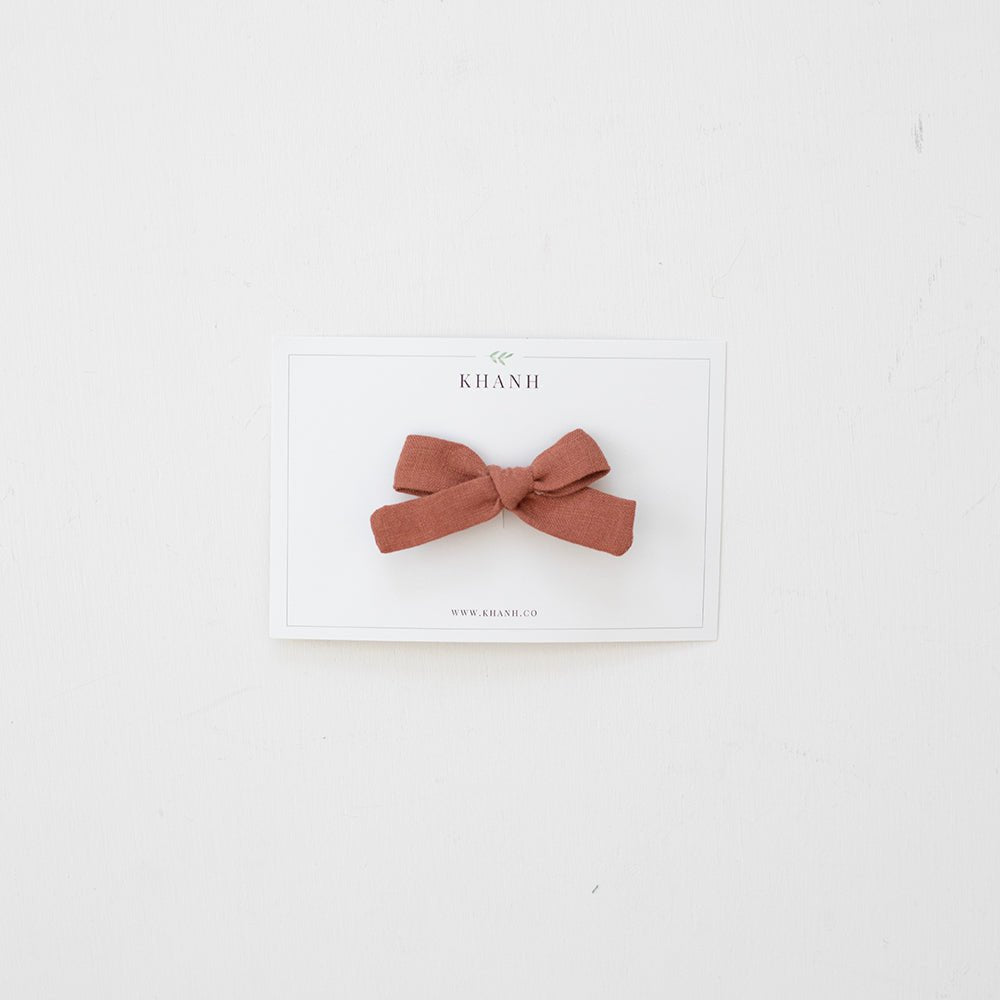 Cinnamon | Petite Hand - Tied Bow