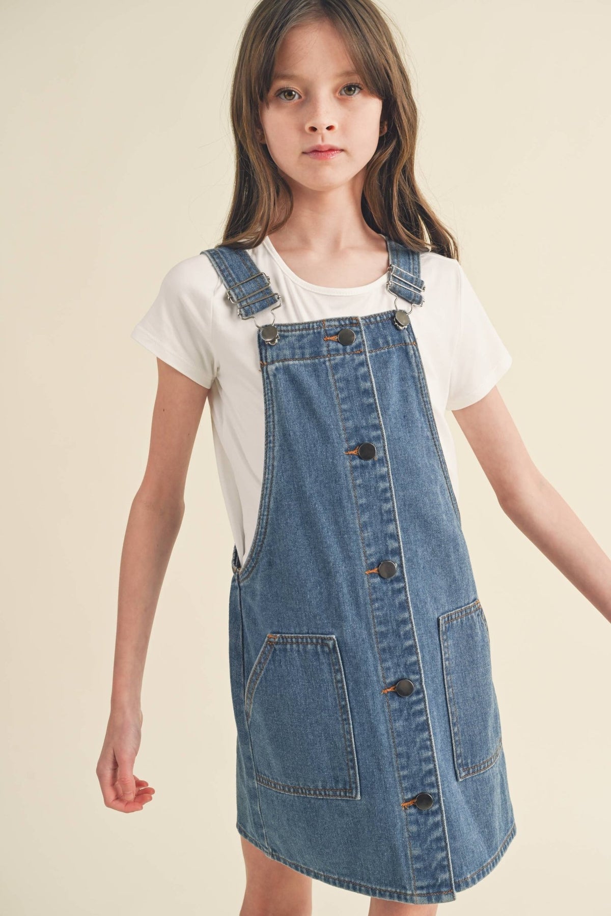 Clare Denim Overall Dress 10Y