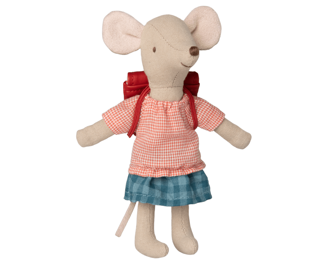 Clothes and bag, Big sister mouse - Red