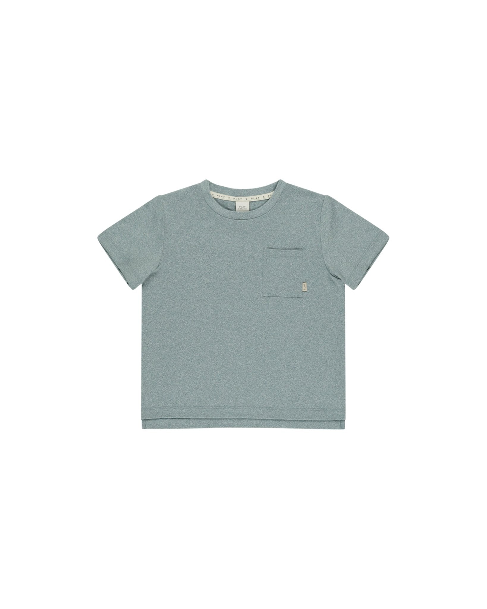 Cove Essential Pocket Tee || Heathered Ocean
