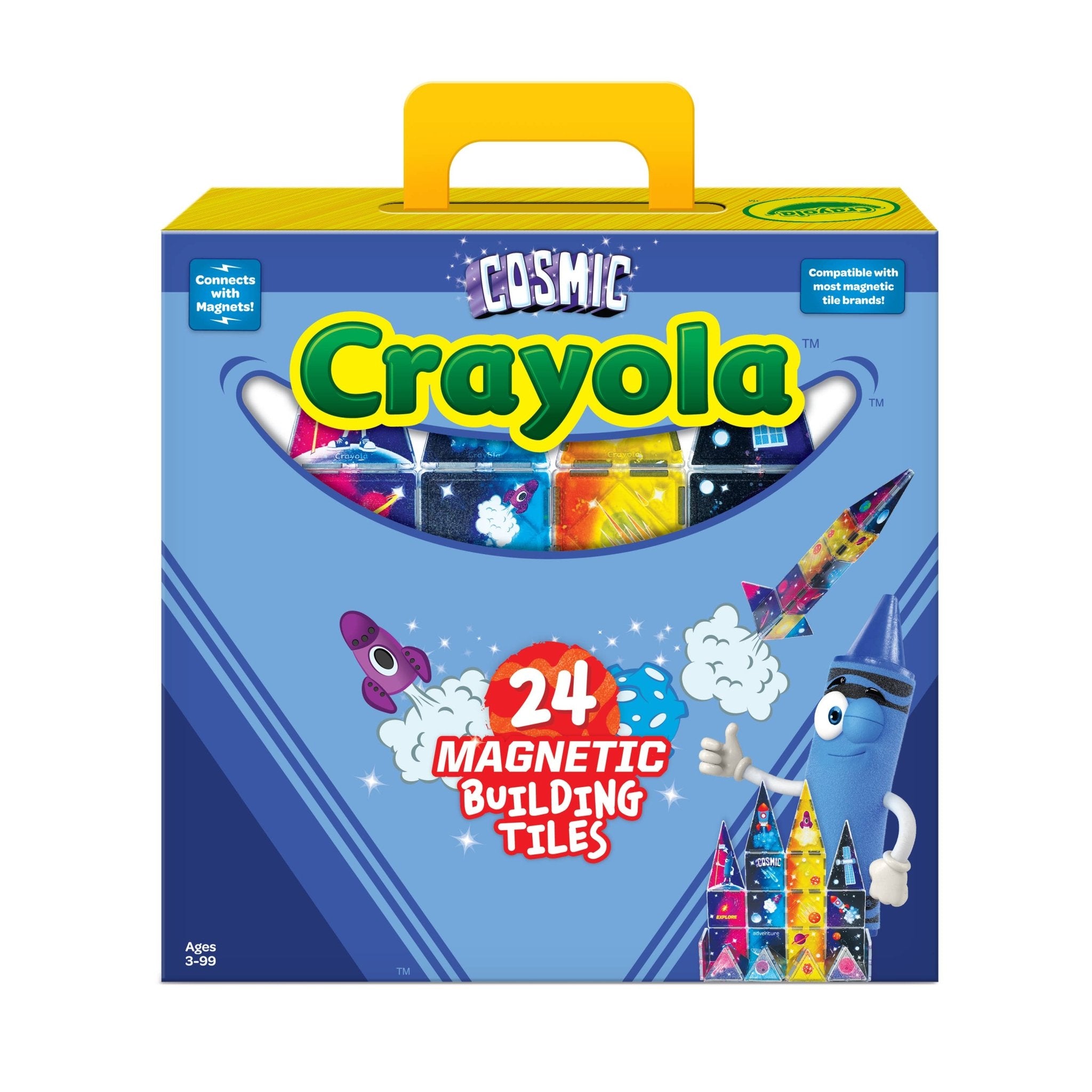 Crayola Cosmic Magnetic Tiles 24 - Piece Set