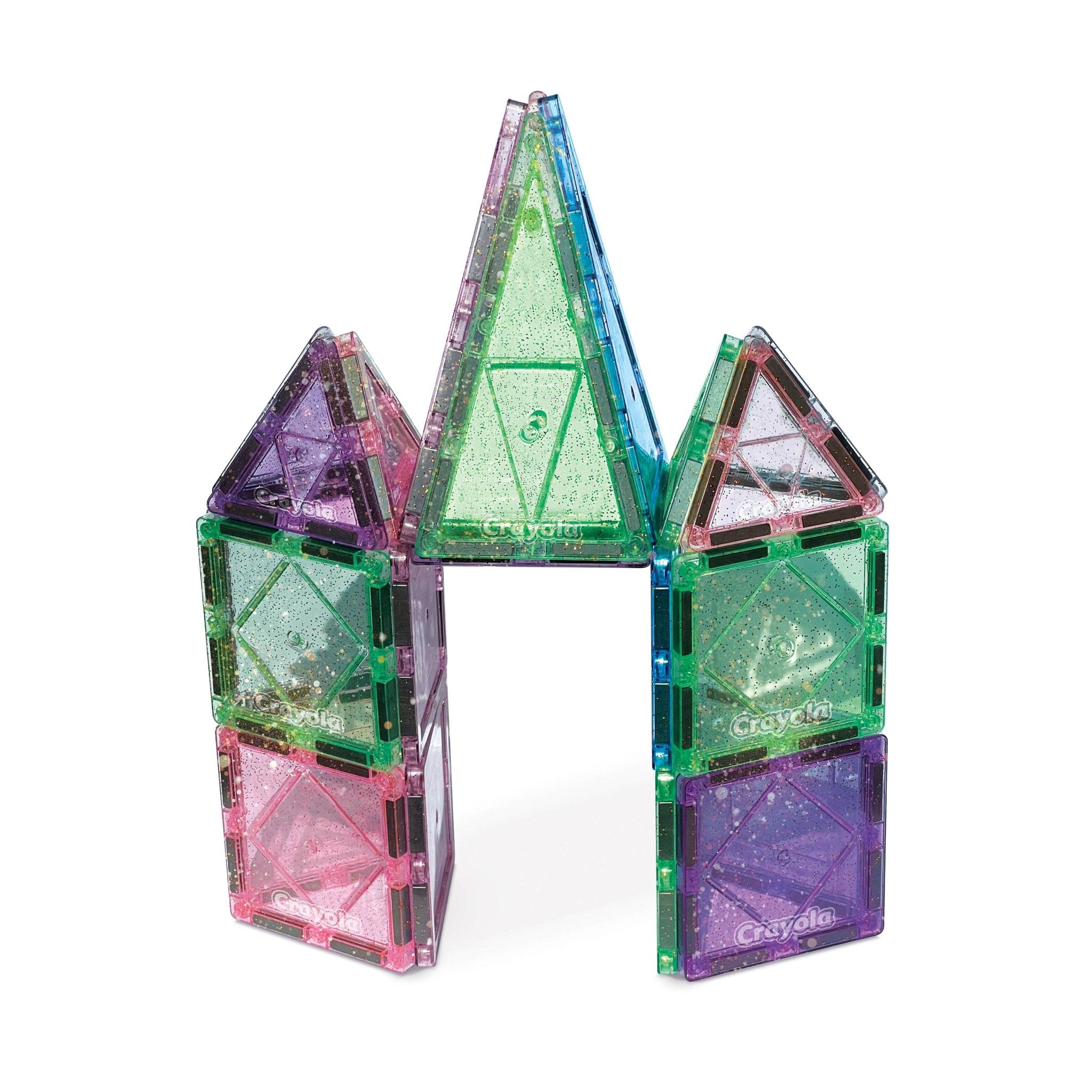 Crayola Glitter Magnetic Tiles 24 - Piece Set