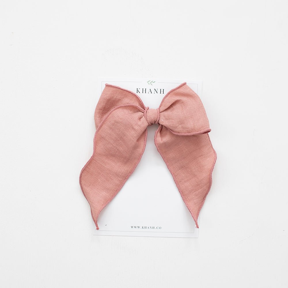 Dusty Rose | Oversized Whimsical Bow