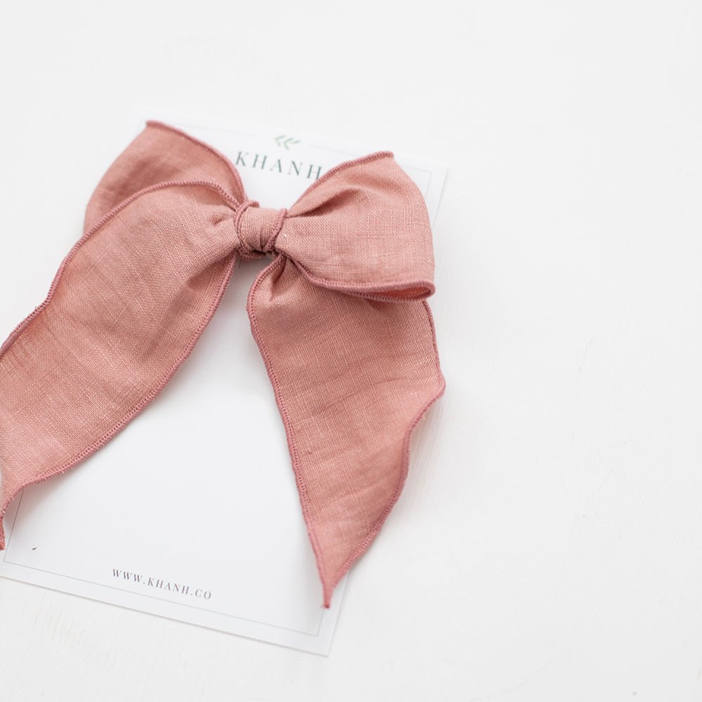Dusty Rose | Oversized Whimsical Bow