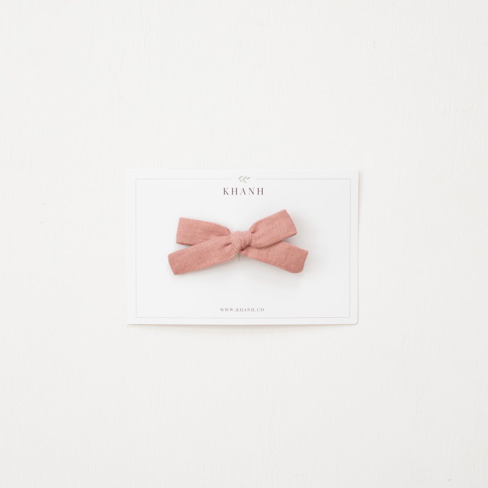 Dusty Rose | Petite Hand - Tied Bow