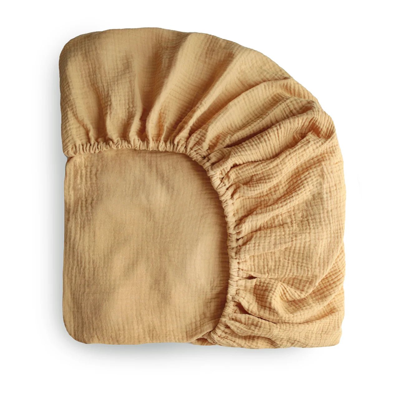 Extra Soft Muslin Crib Sheet || Fall Yellow