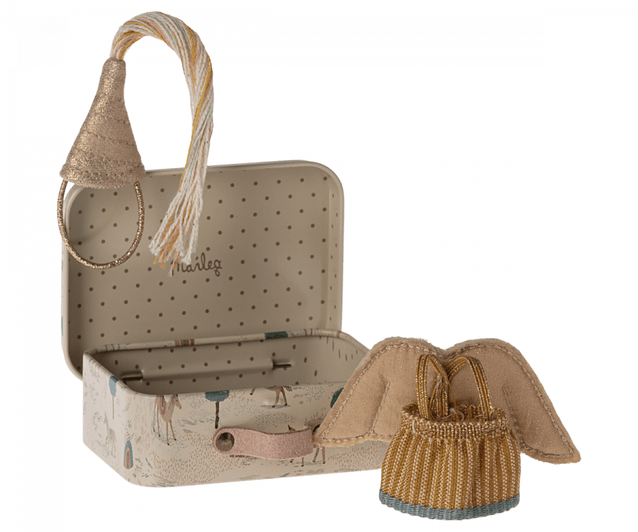 Fairy clothes in suitcase - Little Sister Mouse