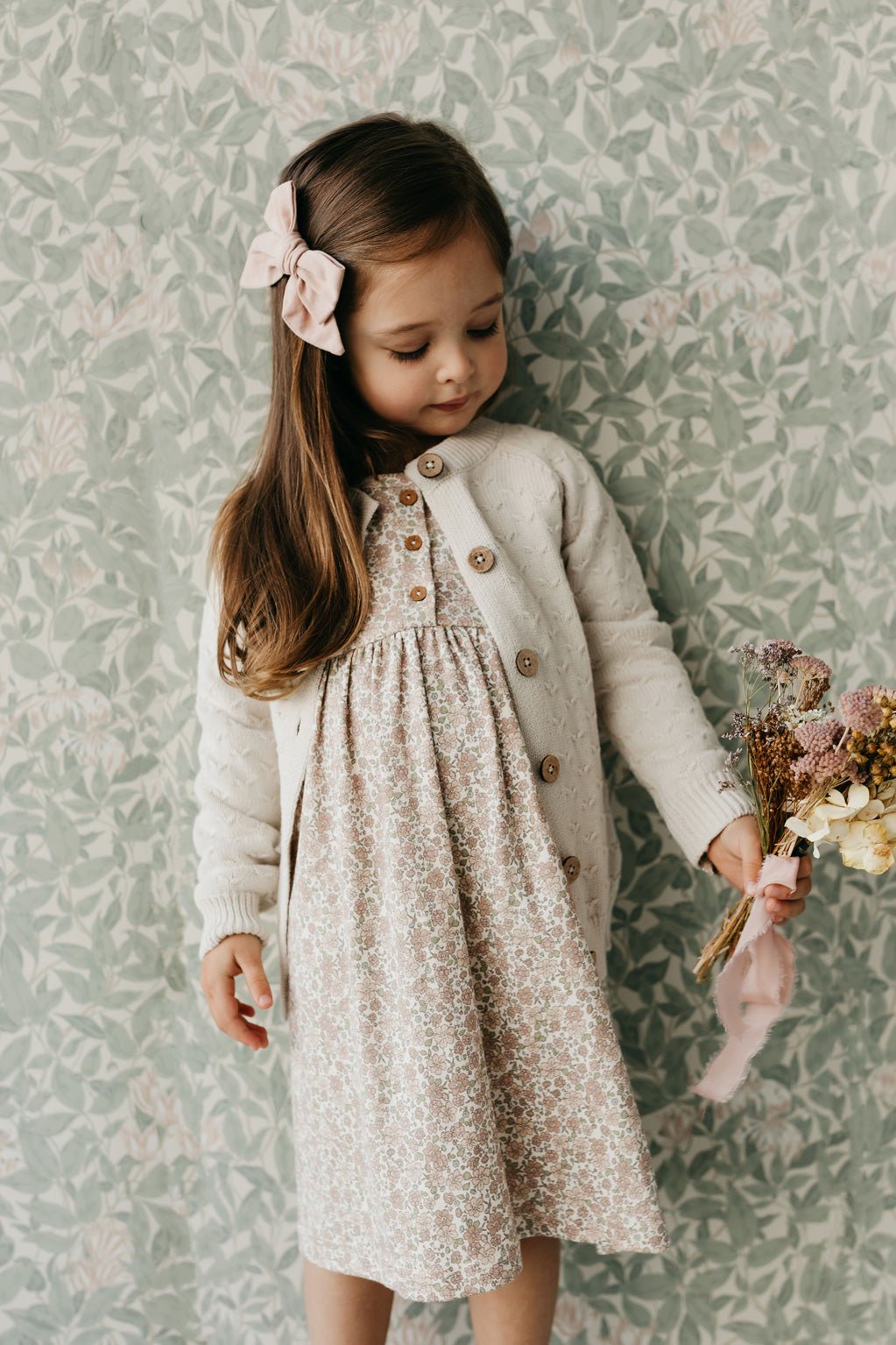 Gabrielle Cardigan | Macadamia - LAST ONE 6/12M