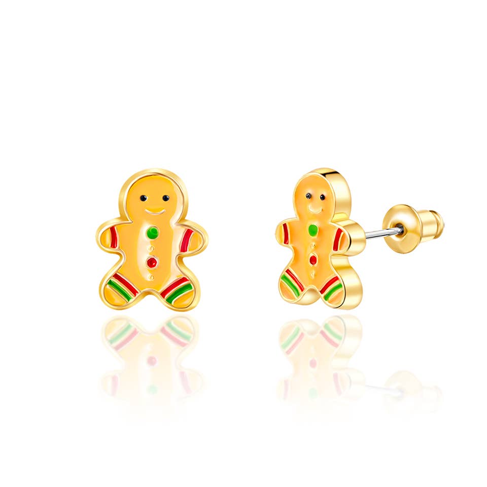 Gingerbread Man | Stud Earrings