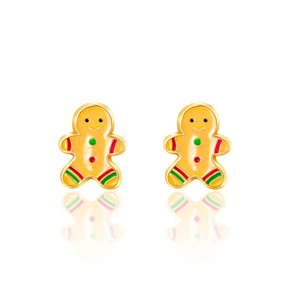 Gingerbread Man | Stud Earrings