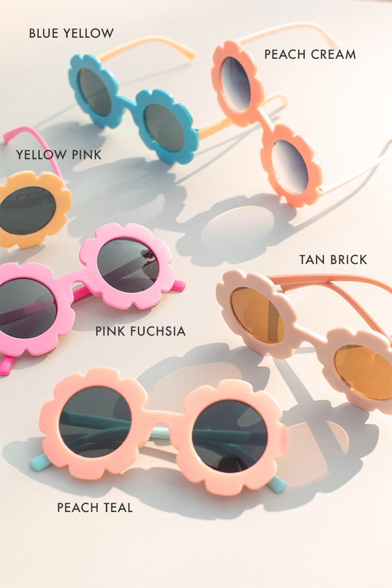 Girls Daisy Colorblock Sunglasses