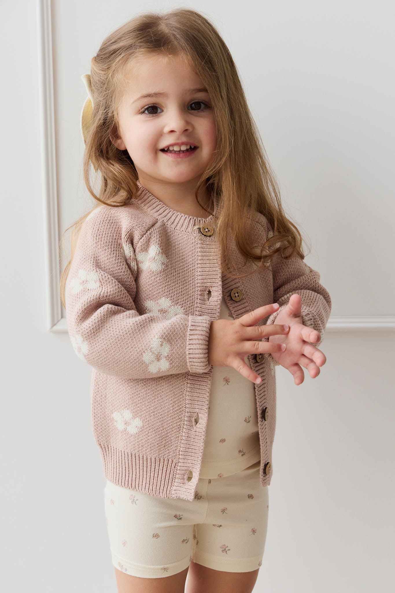 Harper Cardigan || Frankie Knit Rose