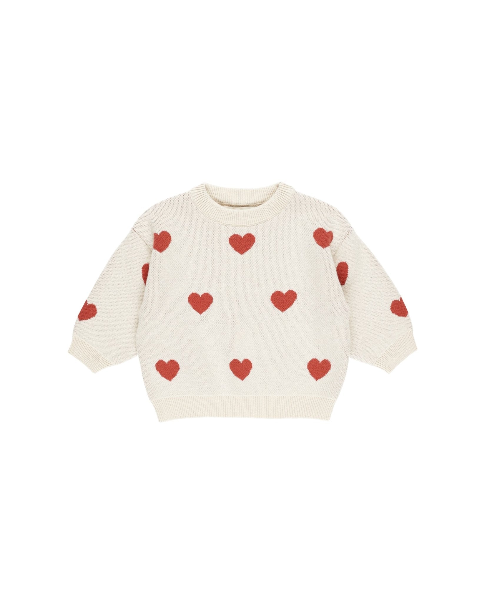 Heart Knit Sweater || Natural - Khanh