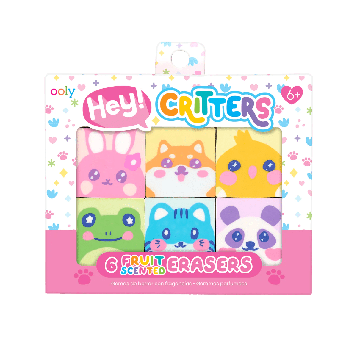 Hey Critters! Scented Eraser - set of 6