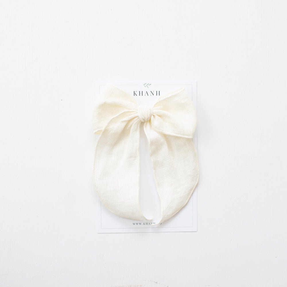 Ivory | Oversize Whimsical Bow