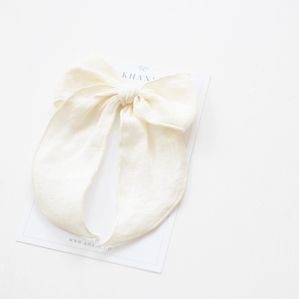 Ivory | Oversize Whimsical Bow