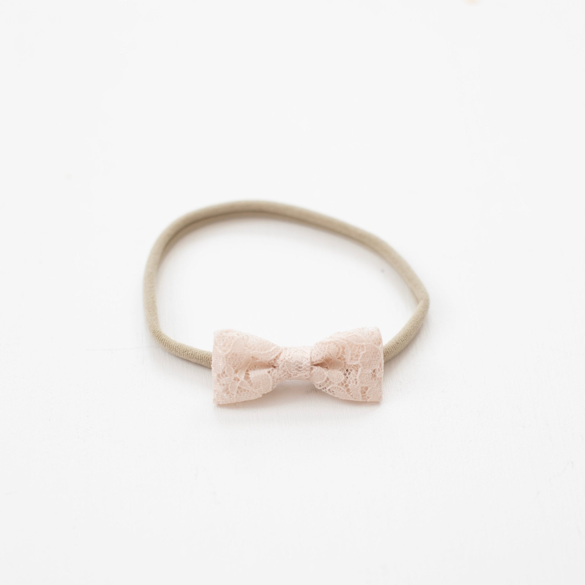 Lace in Champagne | Mini Bow