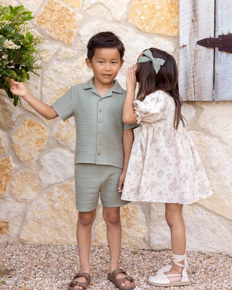 Lapel Collar Shirt || Eucalyptus