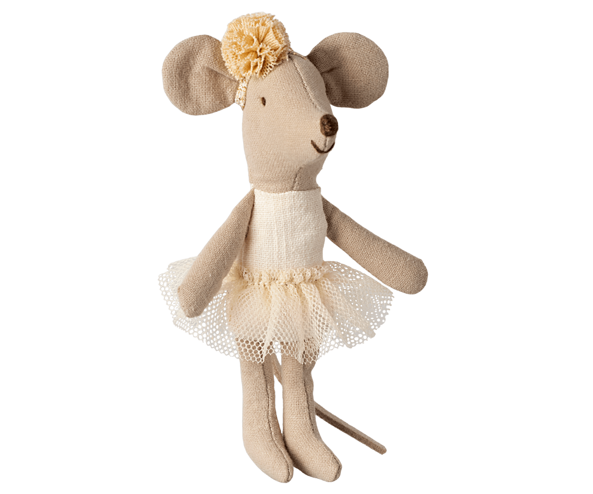 Little sister ballerina mouse | Off white