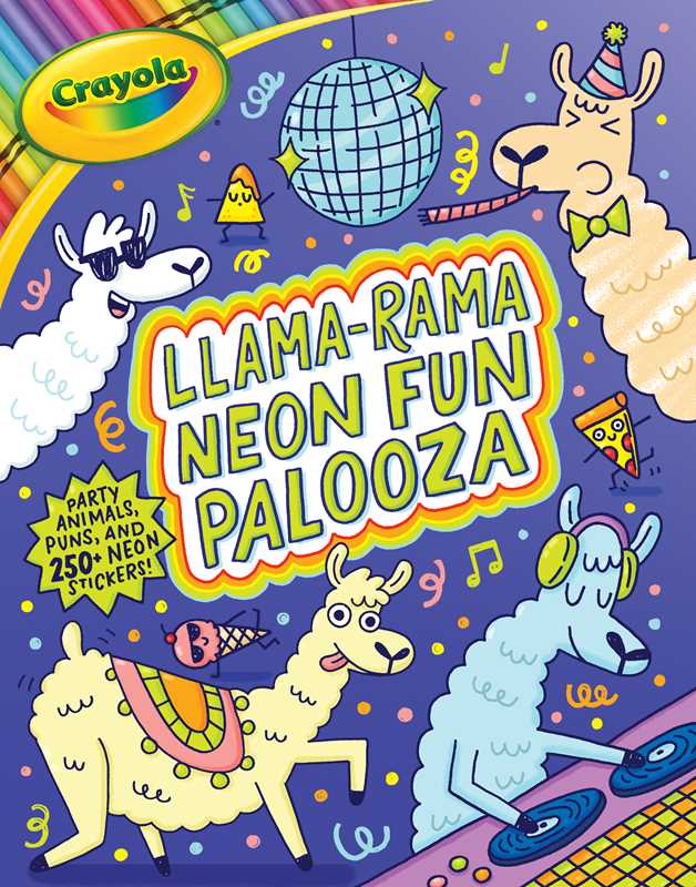 Llama - rama Neon Fun Palooza Activity & Coloring