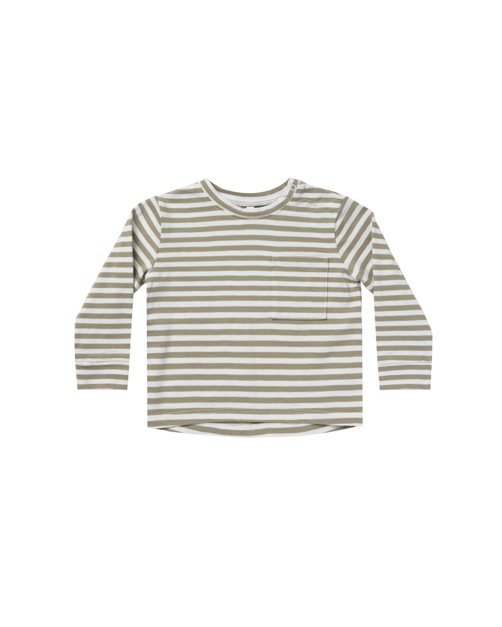 Long Sleeve Skater Tee || Fern Stripe