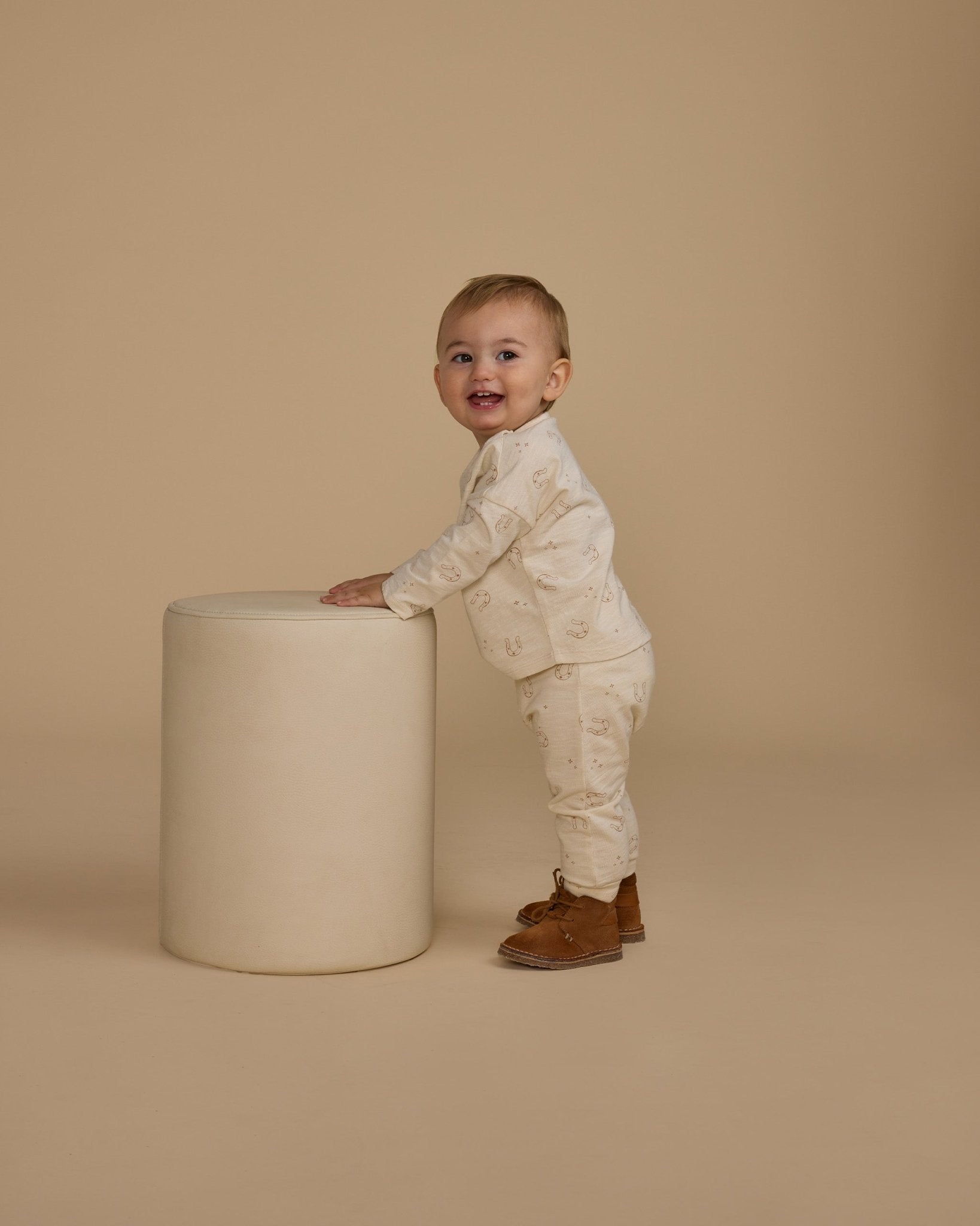 Long Sleeve Tee + Pant Set || Horseshoes