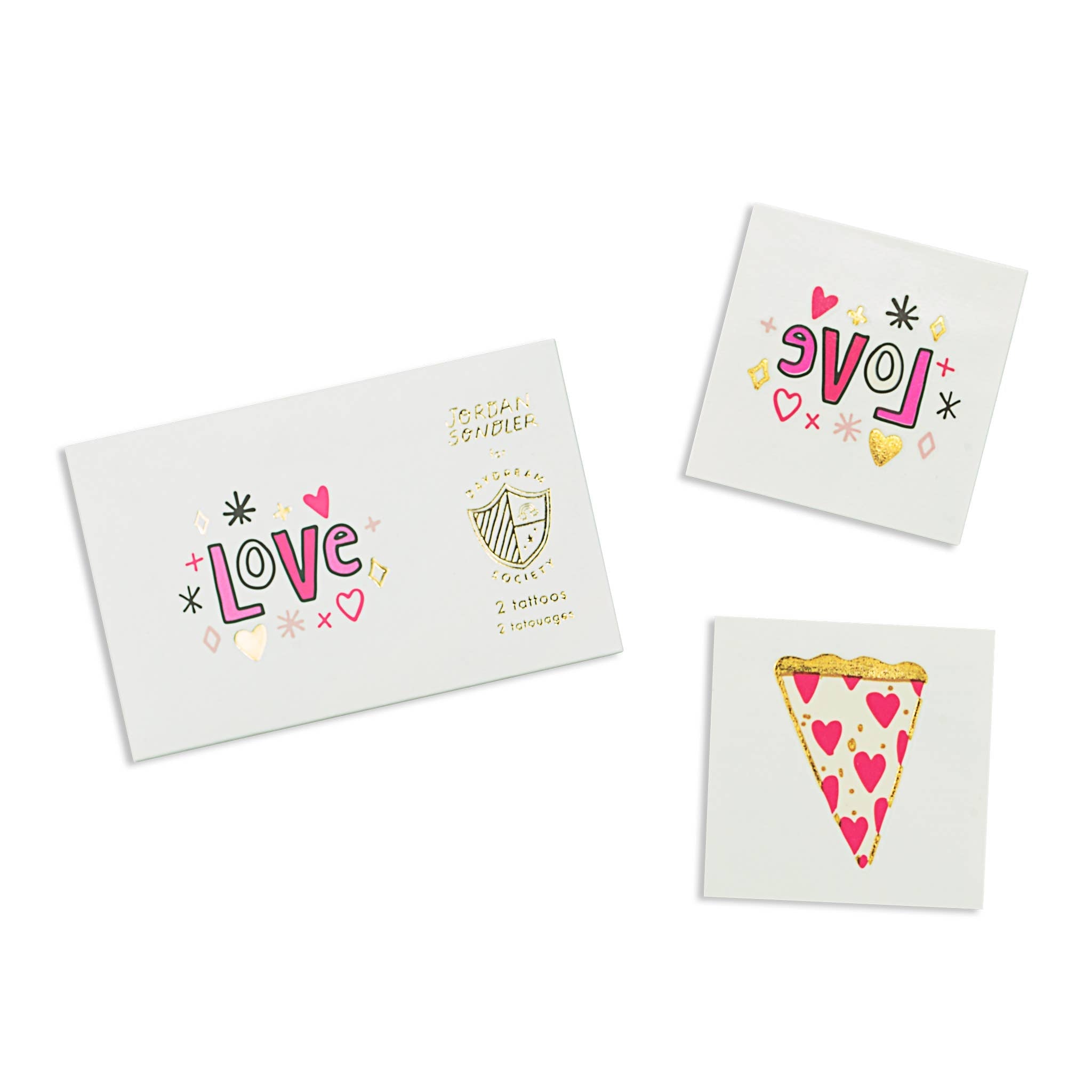 Love Notes Temporary Tattoos - 2 Pk