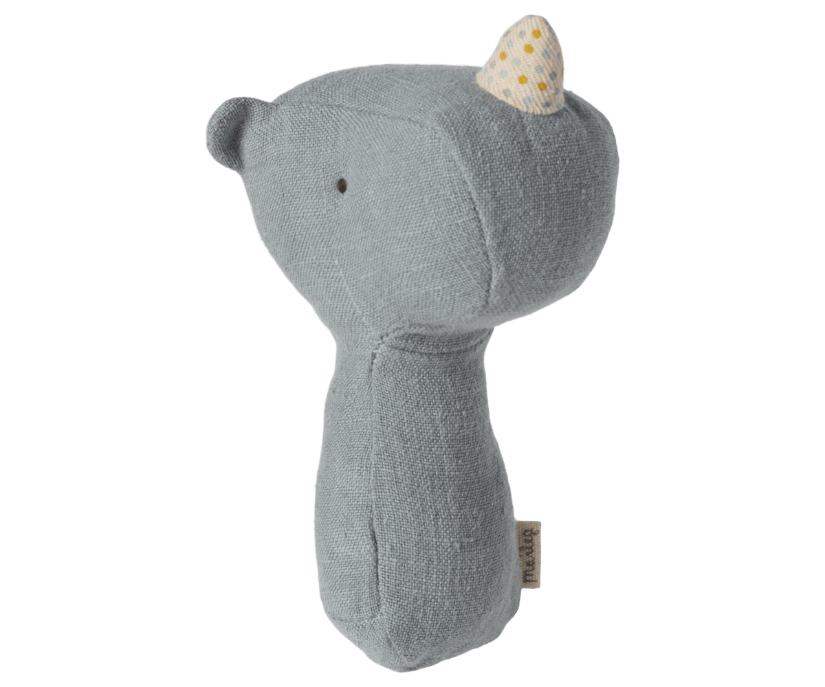 Lullaby friends, Rhino rattle - Dusty blue
