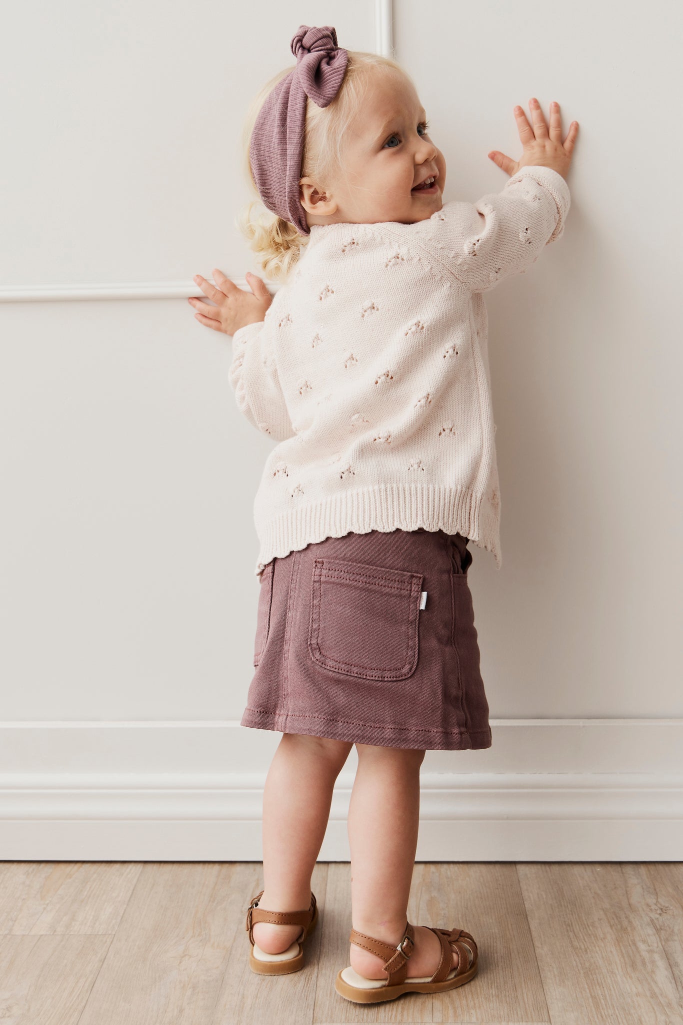 Maggie Cardigan - Parisian Pink Fleck