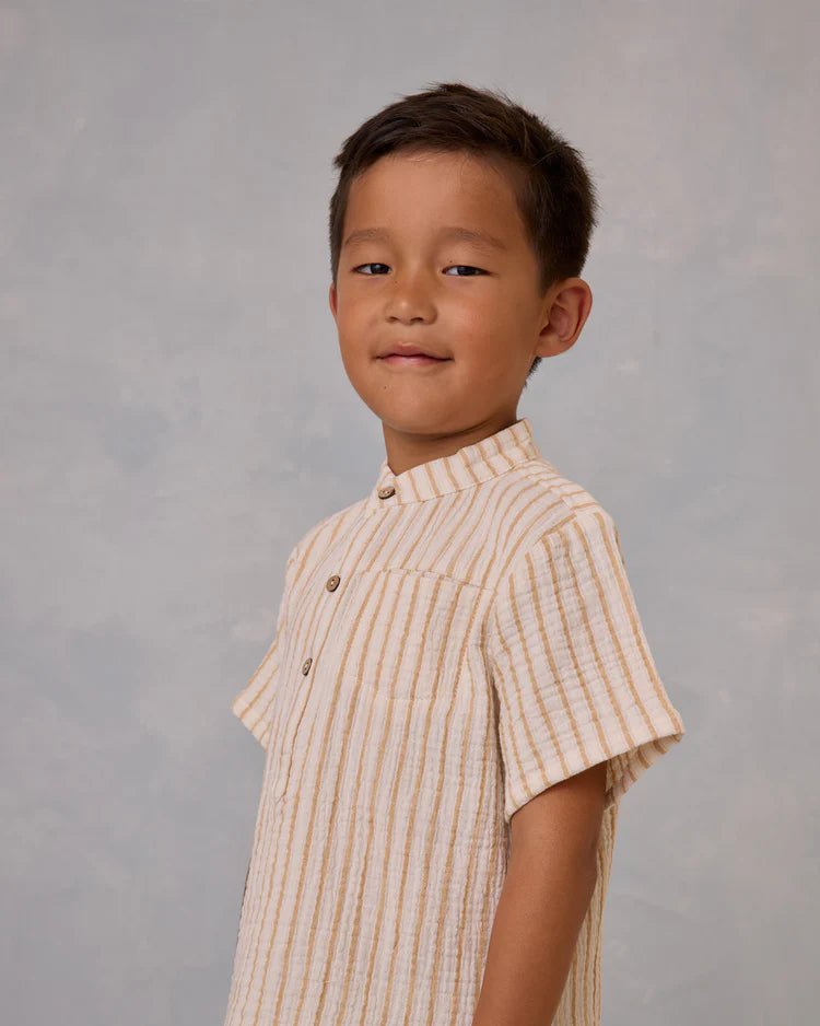 Mason Shirt || Marigold Stripe