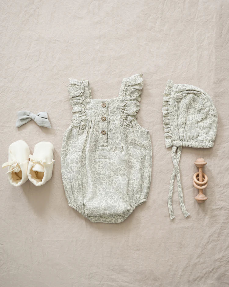 Maya Romper || Blue Blossom